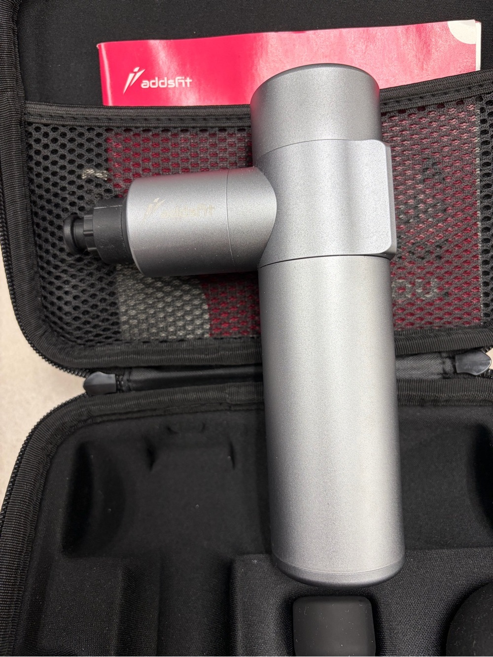 addsfit Mini Pro Portable Massage Gun - Black with Carry Case